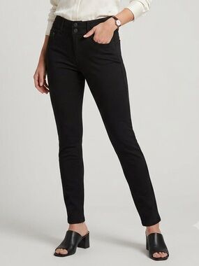 Suko Jeans Black Pull-On Slim Pants Size 10 Stretch #158